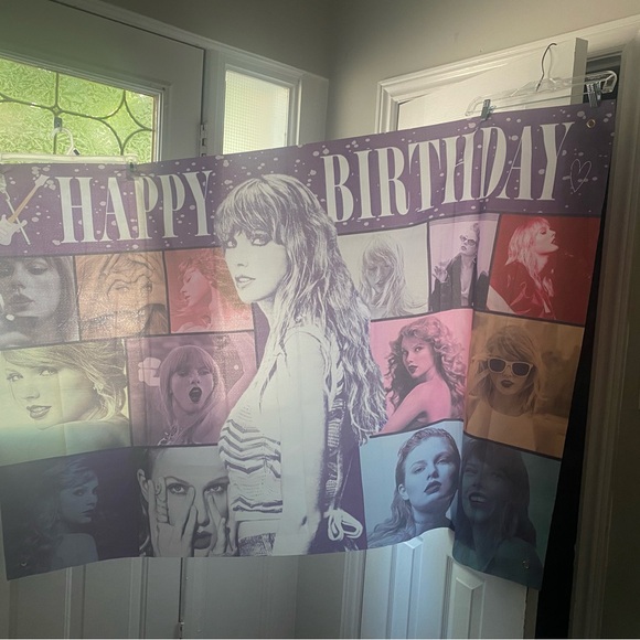 Taylor Swift Themed Birthday Banner - Picture 4 of 5